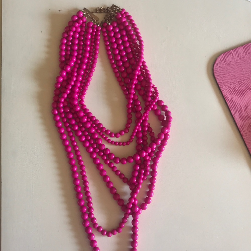 Hot pink necklace